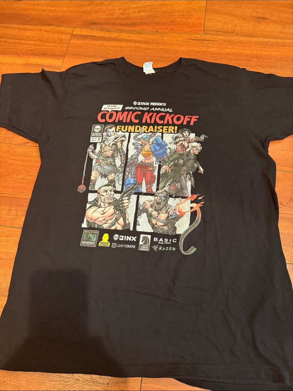 Comic Kickoff Fundraiser Kids Costume T-Shirt - Black